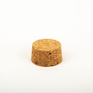 Tapa de corcho SERILDA de corcho prensado, natural, 2,5cm, Ø4,5/5cm