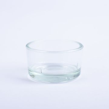 Portacandelitas TAMIO de cristal, transparente, 3cm, Ø4,2cm