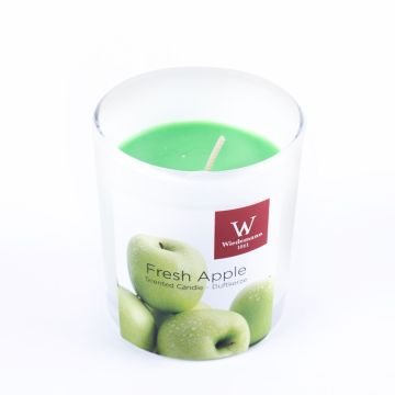 Vela perfumada ASTRID en vaso, Fresh Apple, verde manzana, 7,9cm, Ø7,1cm, 28h