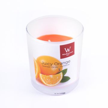 Vela perfumada ASTRID en vaso, Juicy Orange, naranja, 7,9cm, Ø7,1cm, 28h