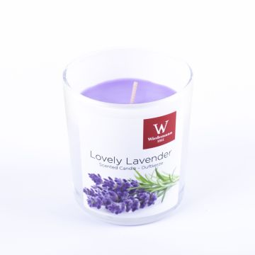 Vela perfumada ASTRID en vaso, Lovely Lavender, violeta, 7,9cm, Ø7,1cm, 28h