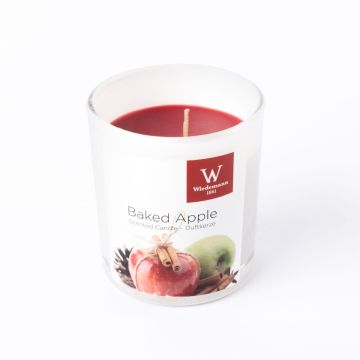 Vela perfumada ASTRID en vaso, Baked Apple, rojo oscuro, 7,9cm, Ø7,1cm, 28h