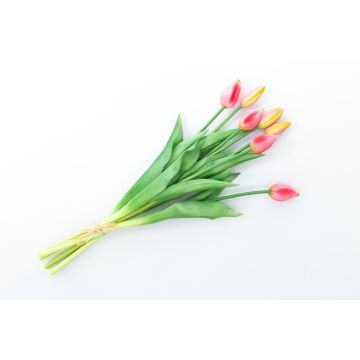 Ramo de tulipanes artificiales LONA, rosa-verde, 45cm, Ø20cm